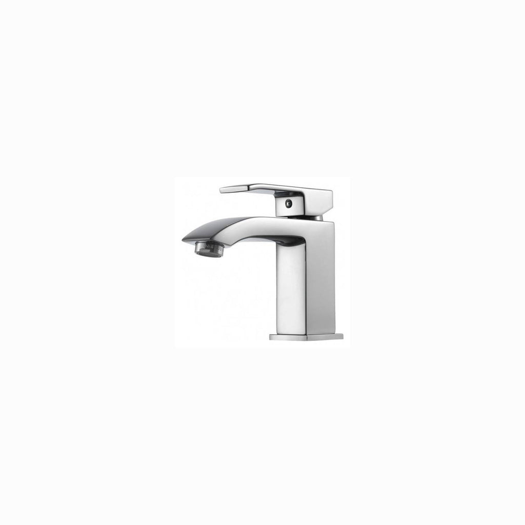 Miscelatore lavabo con scarico Clic-Clac codice LES071KCR serie Level Cromo Paffoni