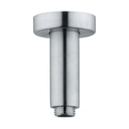 Braccio doccia a soffitto  lungo 10 cm in acciaio inox 316L effetto spazzolato