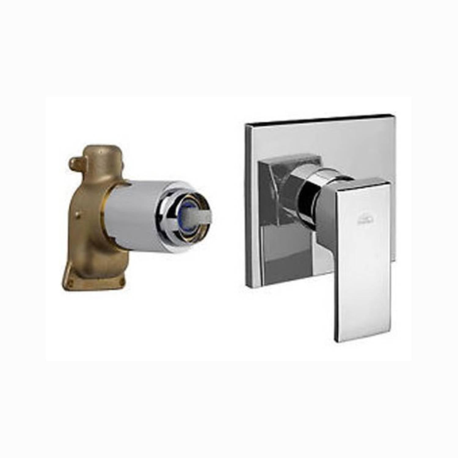 Miscelatore incasso PBOX 010 codice LESBOX010CR piastra ABS  serie Level Cromo Paffoni