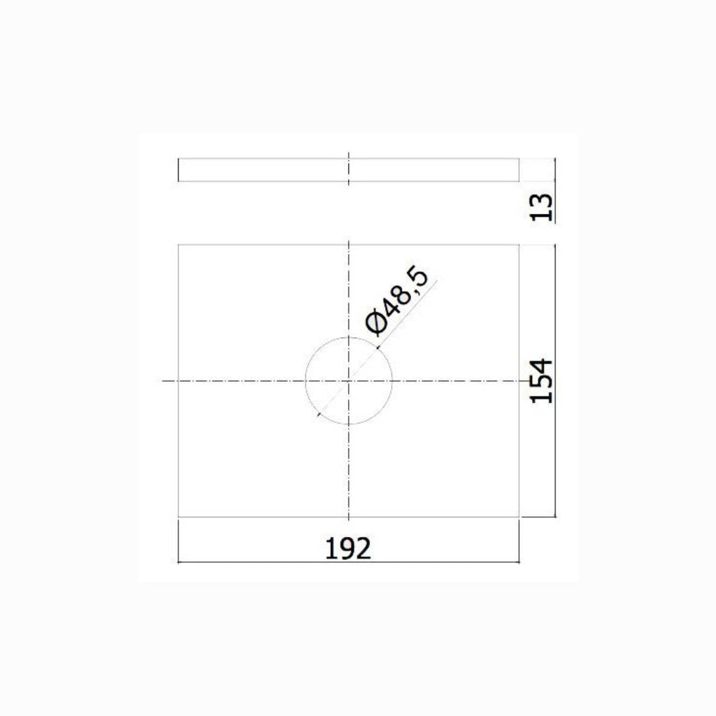 Miscelatore incasso PBOX 010 codice LESBOX010CR piastra ABS  serie Level Cromo Paffoni