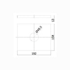 Miscelatore incasso PBOX 010 codice LESBOX010CR piastra ABS  serie Level Cromo Paffoni