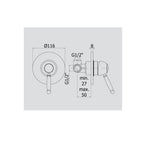 Miscelatore incasso doccia serie Giorgia modello GI010CRC cromato bianco ral Paffoni