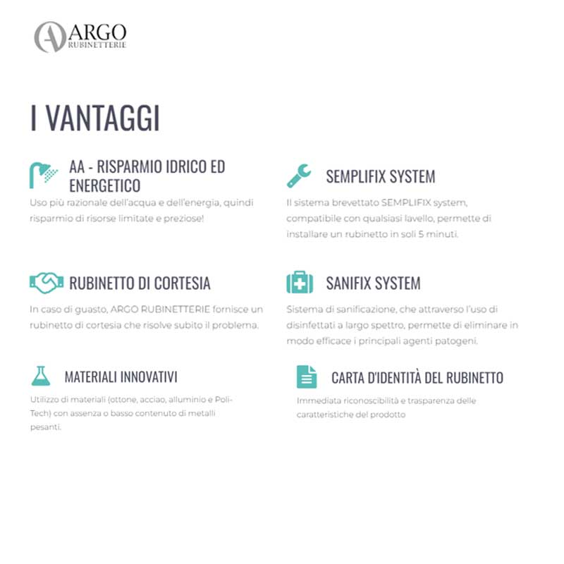 Miscelatore Monocomando per Vasca con set Duplex Derby con cartuccia ceramica by Argo Rubinetterie