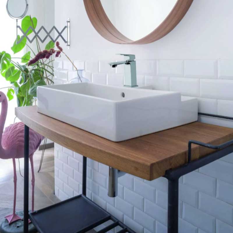 Miscelatore monocomando Bidet con scarico automatico e saltello finitura cromato lucido collezione BLADE di Mamoli Rubinetterie