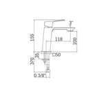 Miscelatore monocomando lavabo con scarico clic clac cromato lucido collezione BLADE di Mamoli Rubinetterie