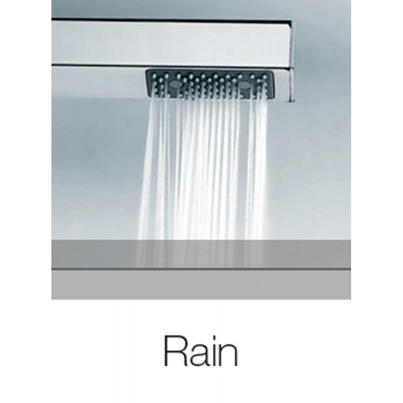 Bossini set doccia duplex modello CUBE completo di supporto e presa acqua con flessibile liscio