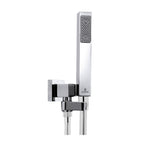 Bossini set doccia duplex modello CUBE completo di supporto e presa acqua con flessibile liscio