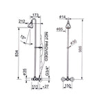 Miscelatore doccia temporizzato di MCM con canna