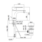 Miscelatore Lavabo Paffoni Serie Green con Scarico Clic-Clac â€“ Cromo