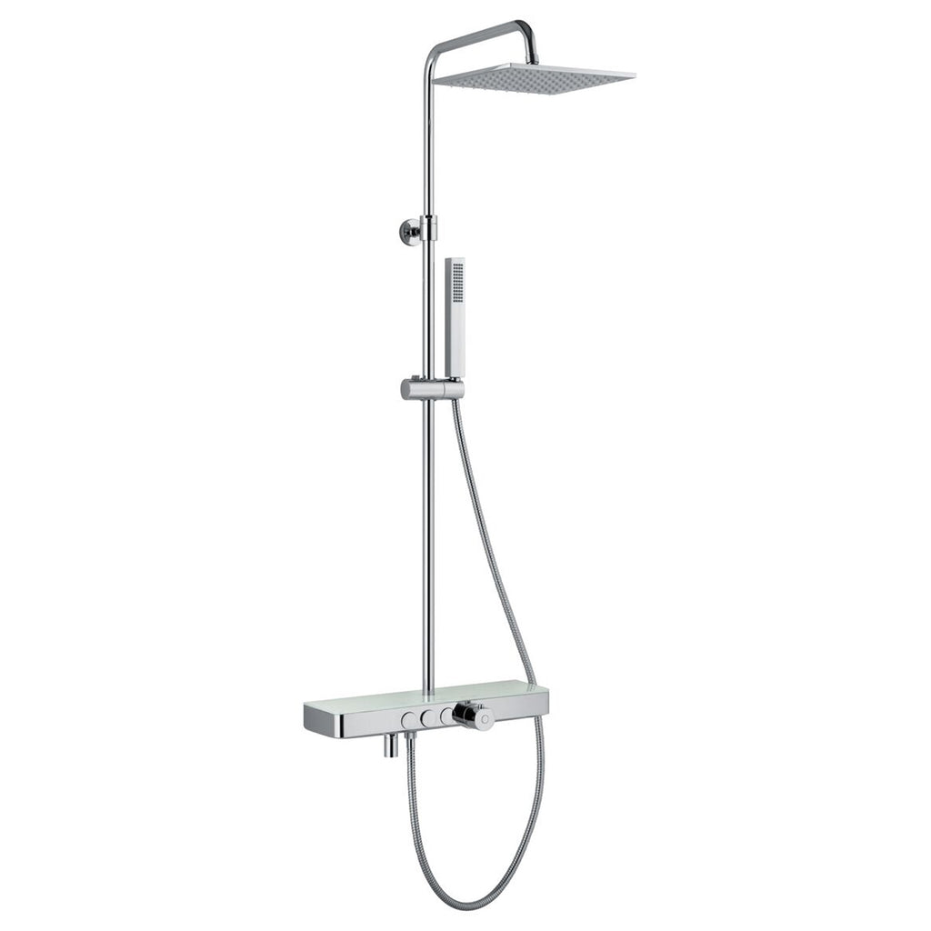Colonna doccia tonda con soffione