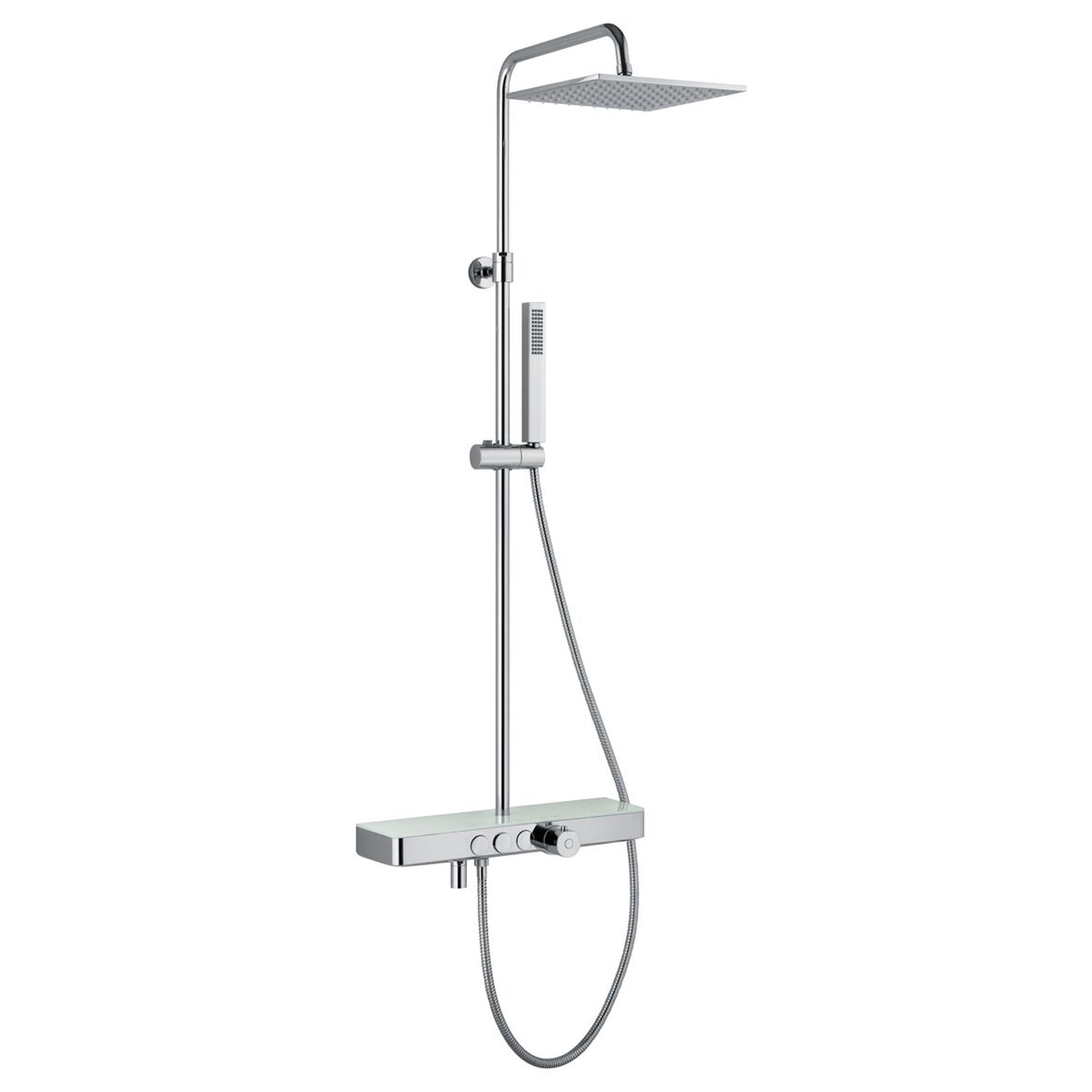 Colonna doccia tonda con soffione