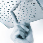 Composizione doccia Bossini con soffione quadrato 26X26