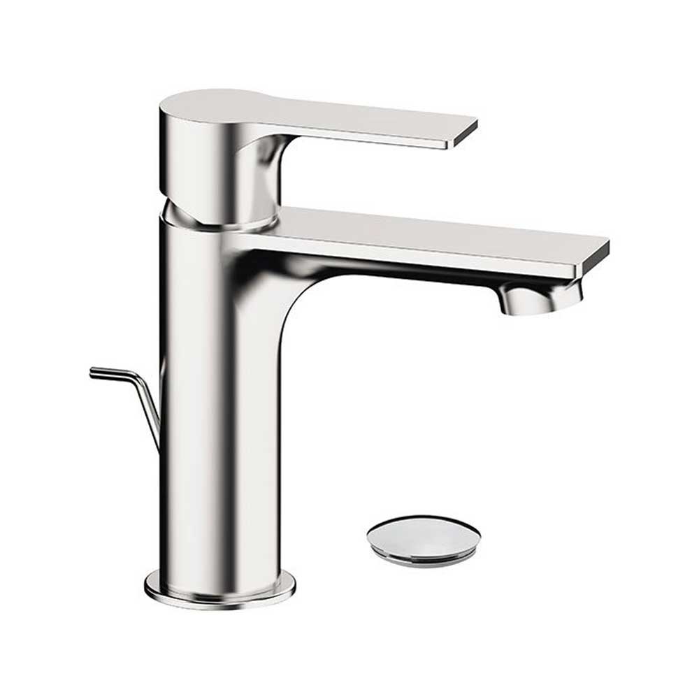 Set di miscelatori Lavabo e Bidet con Piletta di scarico e saltello finitura cromata collezione Energy di Remer Rubinetterie