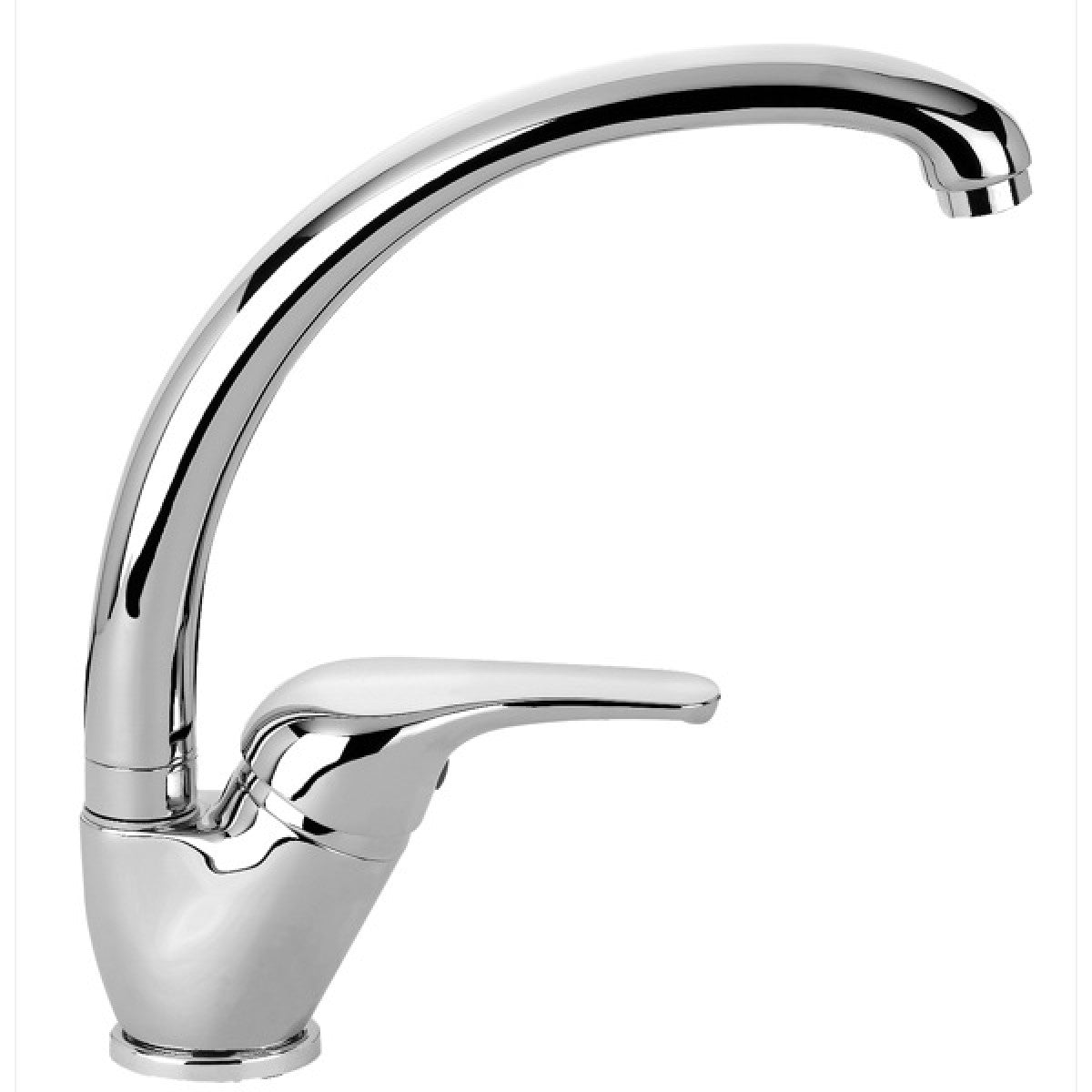 Miscelatore monocomando lavabo cucina con bocca girevole cromato