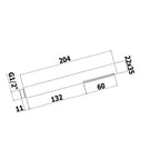 Doccia Berry monogetto in metallo Paffoni per art. 023-168D - Cromo