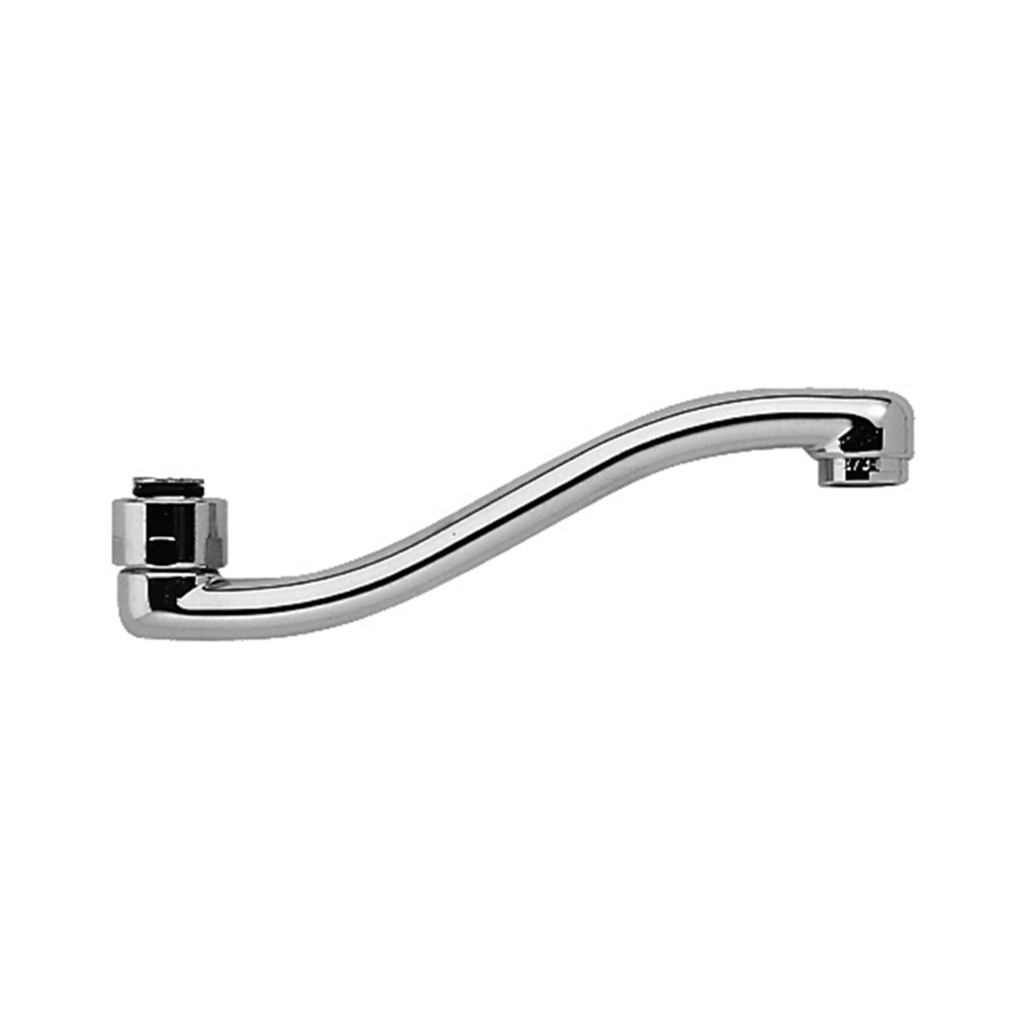 Canna tubo serpente interasse 190 mm con aeratore per artt 161-302 - Paffoni Cromo