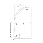 Saliscendi Twin Paffoni con doccia Prestige a 4 getti