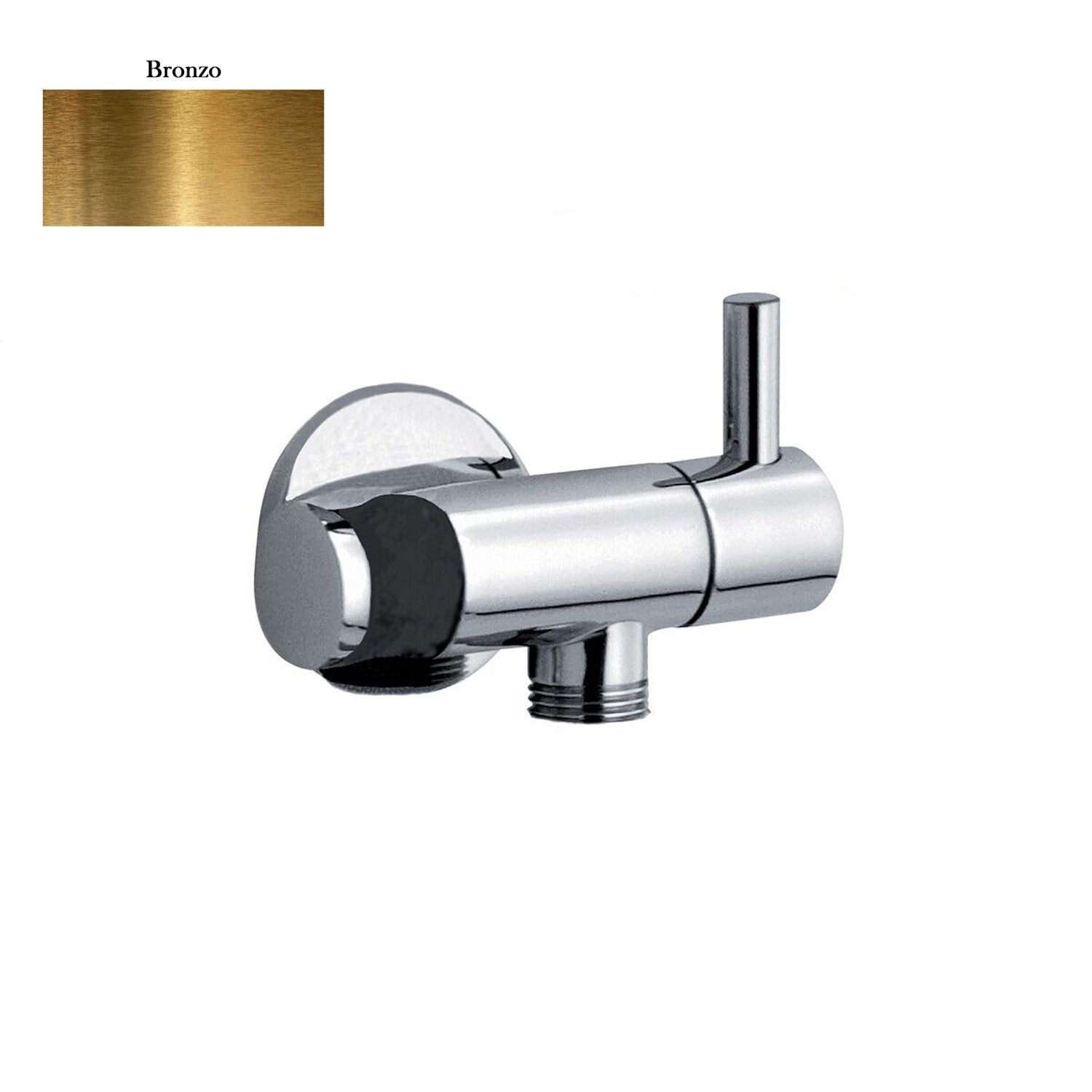 Rubinetto per idroscopino in ottone con supporto doccia acqua fredda bronzo