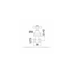 Rubinetto incasso doccia dritto serie IRIS modello IRV010CR cromato Paffoni