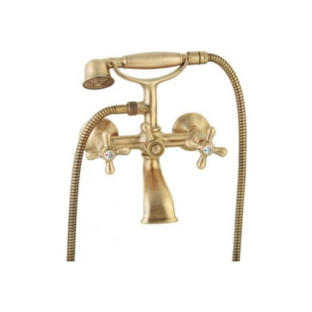 Rubinetto vasca lusso con forcella serie IRIS modello IRV022BR bronzato Paffoni