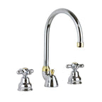 Rubinetto lavabo con canna orientabile serie Iris modello IRV057CO cromato oro Paffoni