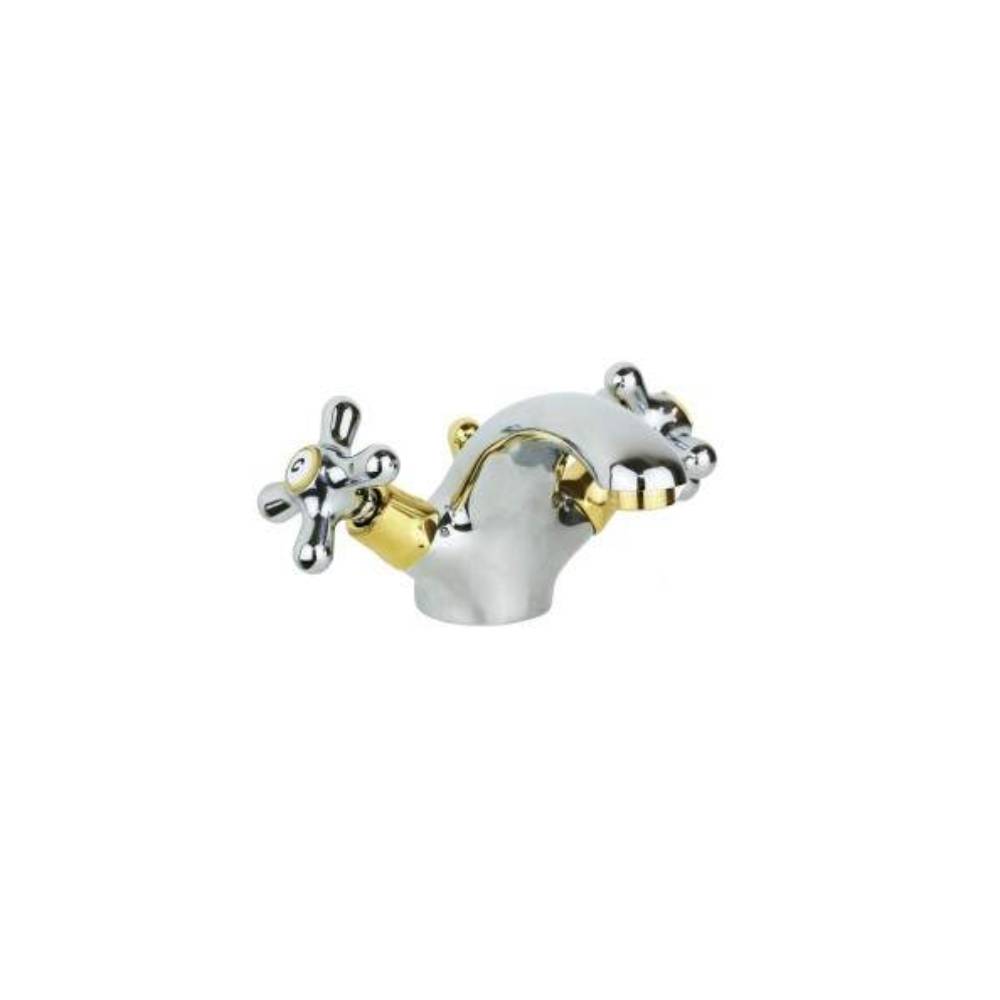 Rubinetto monoforo lavabo serie Iris modello IRV075CO cromato oro Paffoni