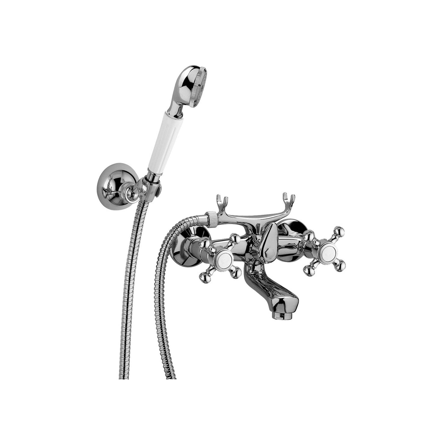 Gruppo vasca/doccia con deviatore Paffoni serie Viola - Cromato