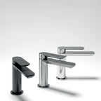 Miscelatore monocomando lavabo RubiFlux serie Azzurro - Satinato