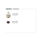 Set di miscelatori Lavabo e Bidet senza scarico finitura cromata collezione Energy di Remer Rubinetterie