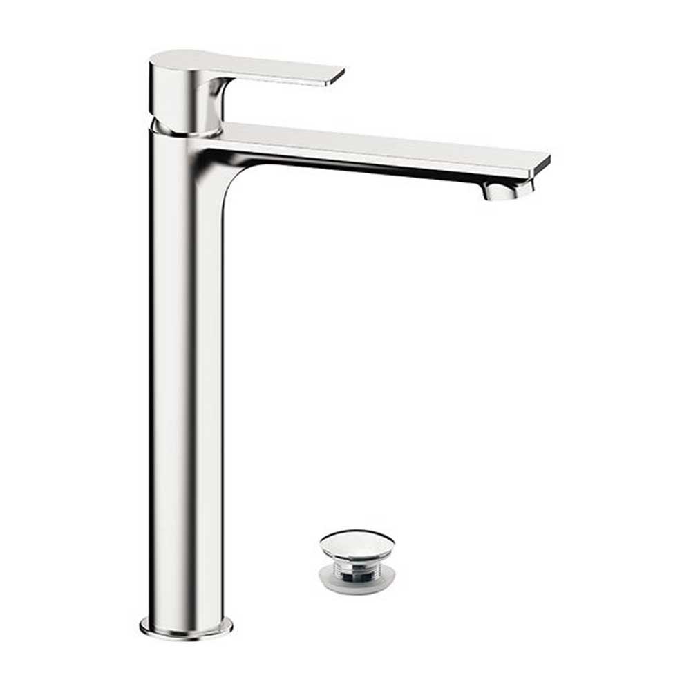 Miscelatore Monocomando Lavabo Alto cromato con scarico collezione Energy di Remer Rubinetterie