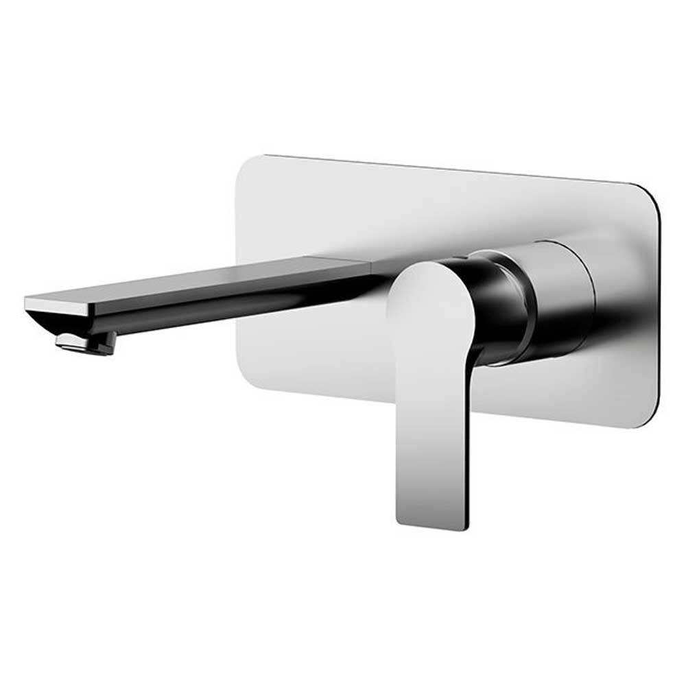 Set di miscelatori Lavabo incasso con bocca da 18 cm e Bidet senza scarico finitura cromata collezione Energy di Remer Rubinetterie