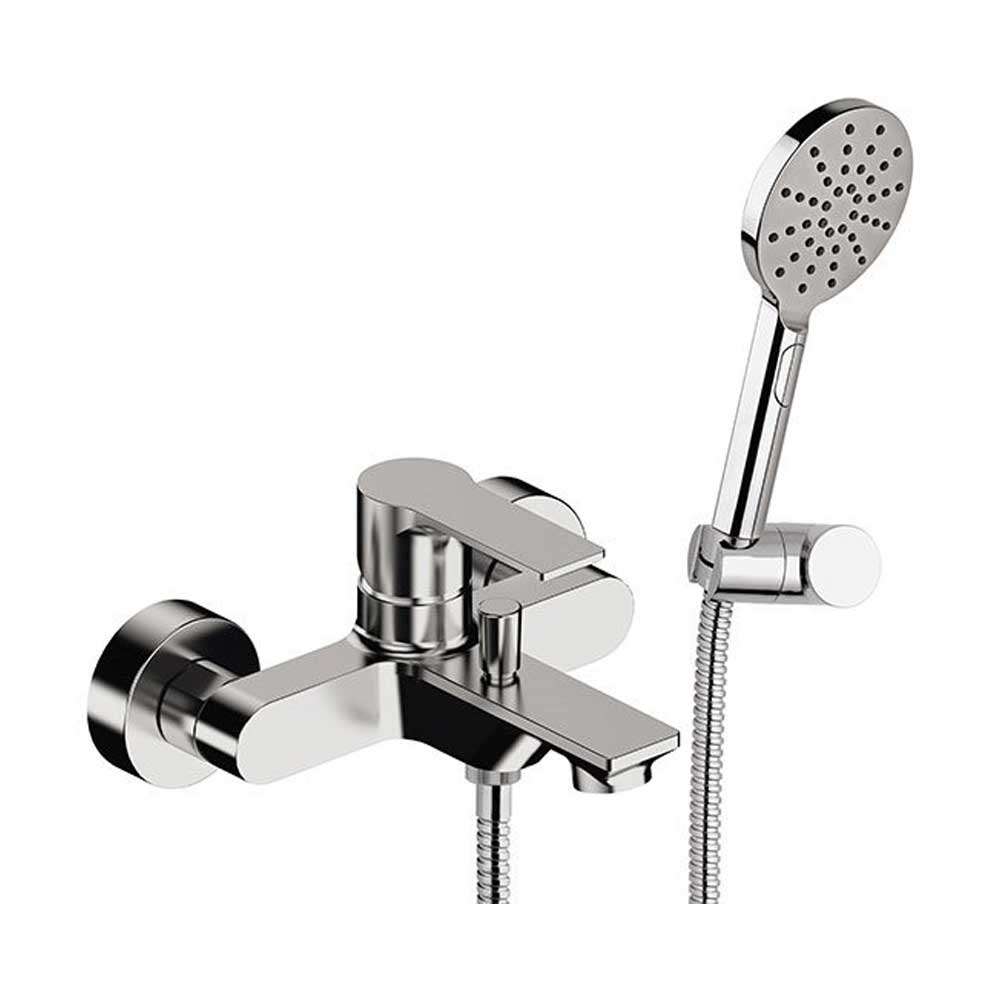 Miscelatore Monocomando vasca con set doccia cromato collezione Energy di Remer Rubinetterie