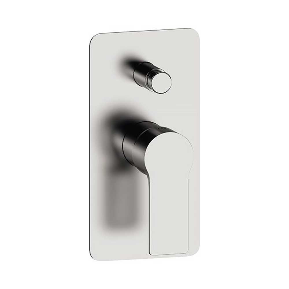 Miscelatore Monocomando doccia con Deviatore completo di corpo incasso e piastra lusso rettangolare collezione Energy di Remer Rubinetterie
