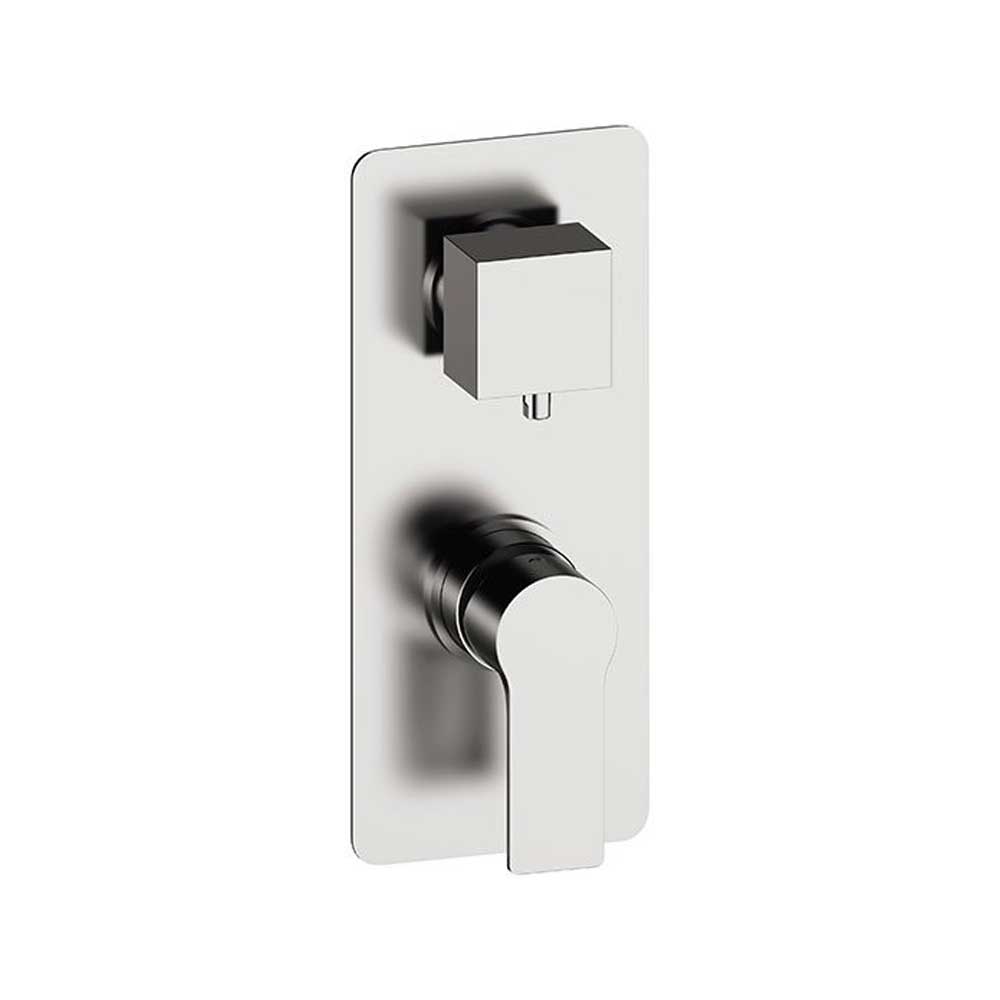Miscelatore Monocomando doccia con Deviatore a 3 Vie completo di corpo incasso e piastra lusso rettangolare collezione Energy di Remer Rubinetterie