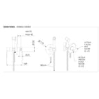 Miscelatore incasso comprensivo di doccetta shut-off