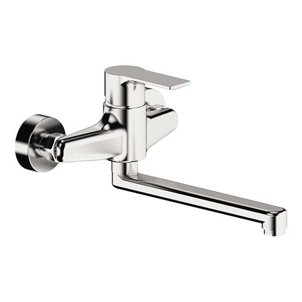 Miscelatore monocomando a muro per lavello con bocca girevole collezione Energy di Remer Rubinetterie