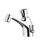 Miscelatore lavabo temporizzato con durata preregolata di MCM con flessibili