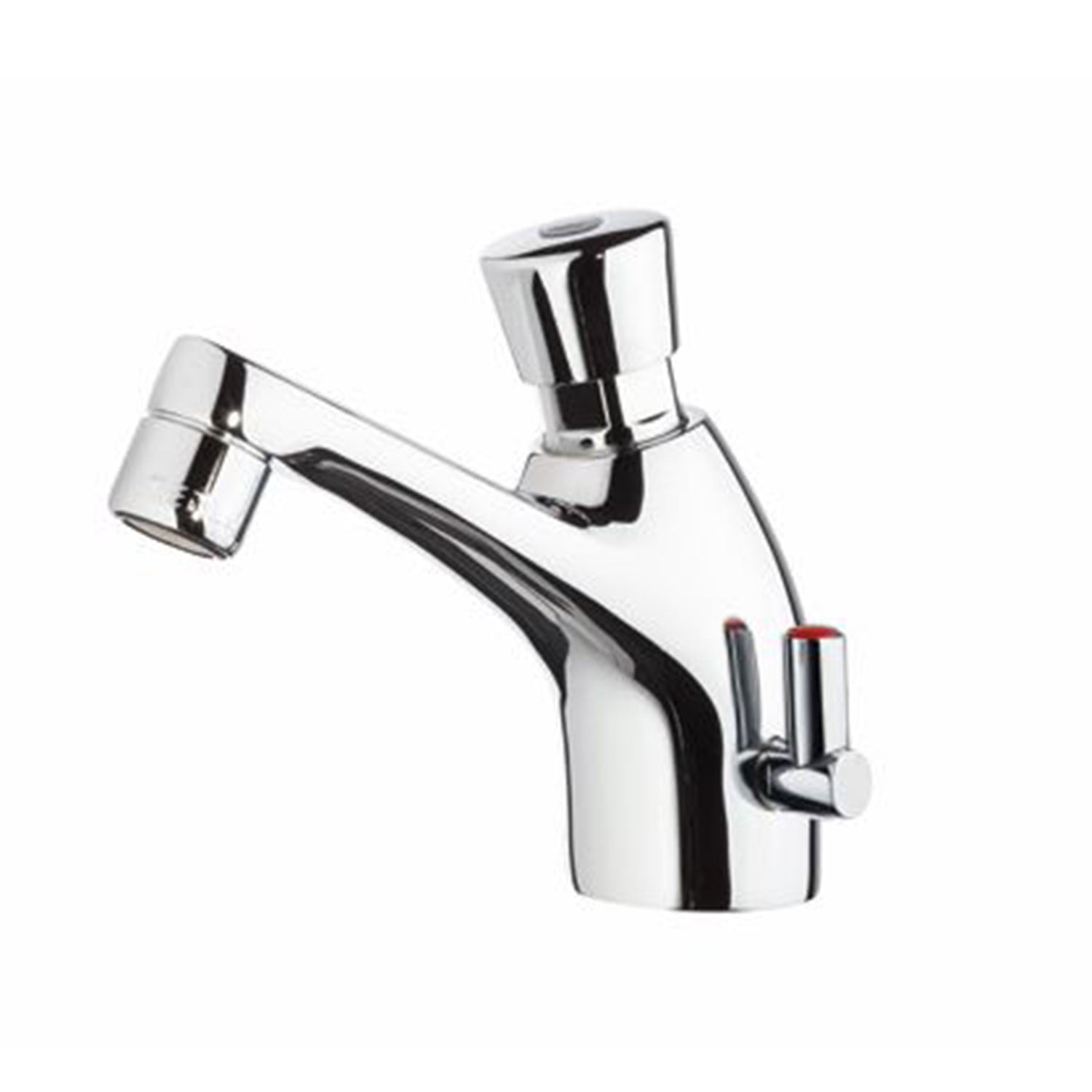 Miscelatore lavabo temporizzato con durata preregolata di MCM con flessibili