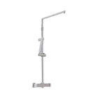 Colonna doccia squadrata regolabile con soffione quadro e deviatore MX3C