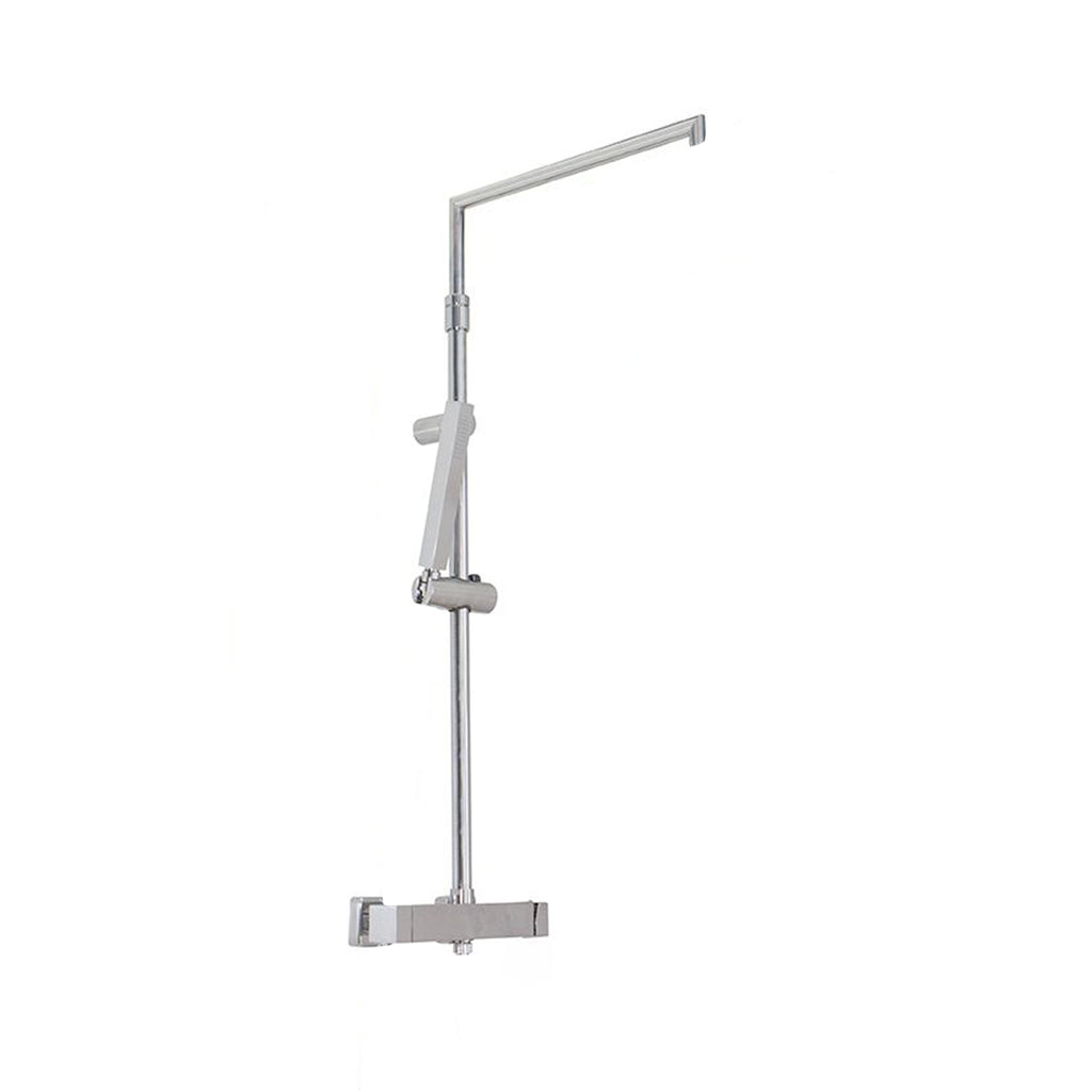 Colonna doccia squadrata regolabile con soffione Calais e termostatico TM3C