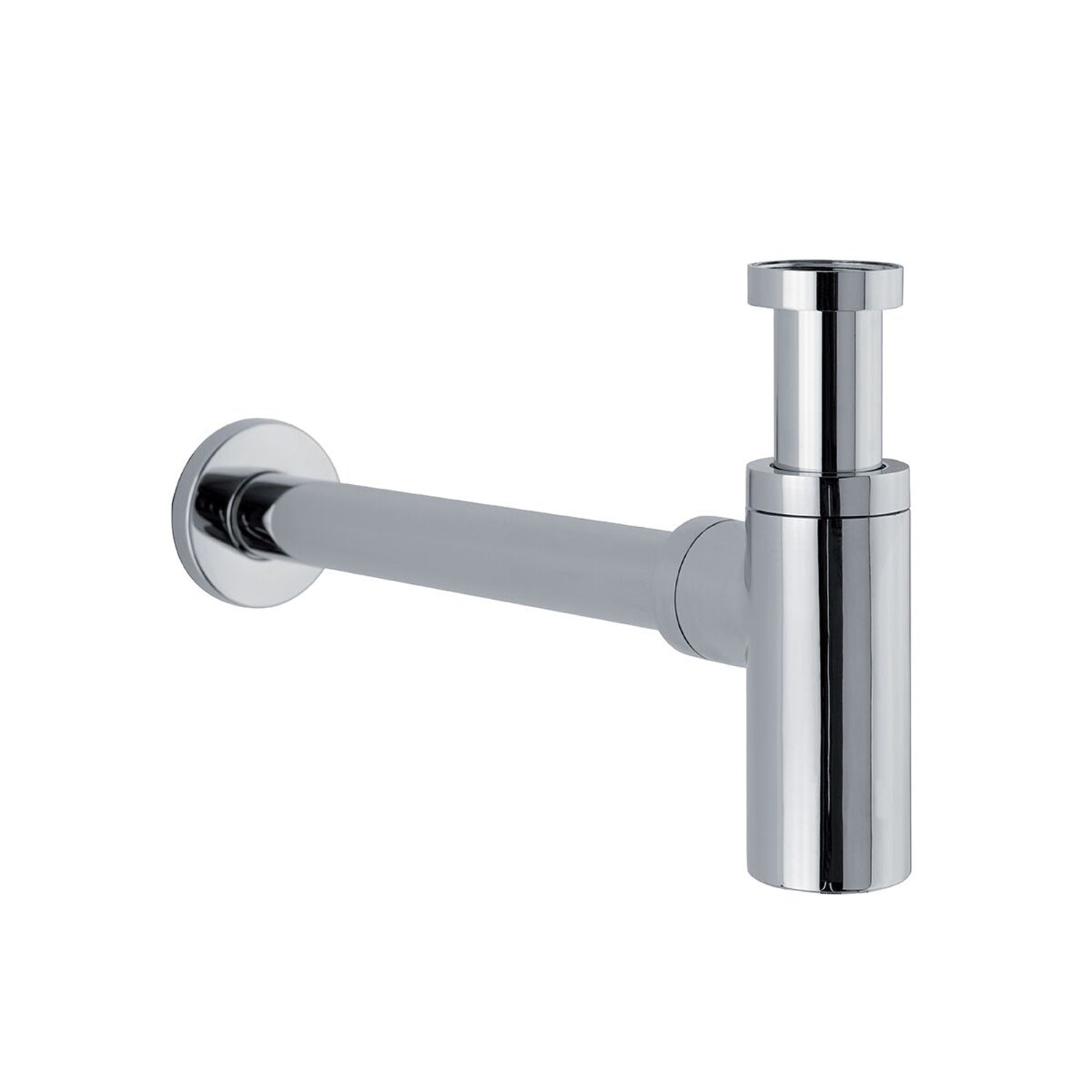 Sifone tondo da arredo in ottone
