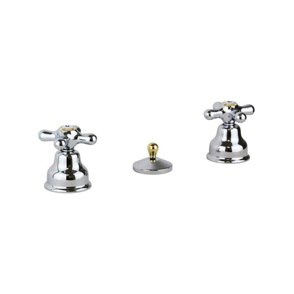 Rubinetto bidet 3 fori serie Iris modello IRV116CO Cromato oro Paffoni