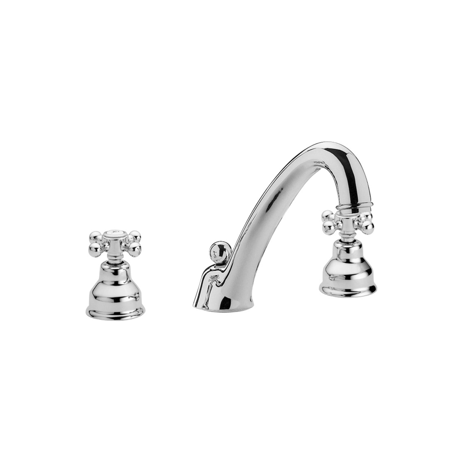 Batteria lavabo a 3 fori senza scarico Paffoni serie Viola - Cromato