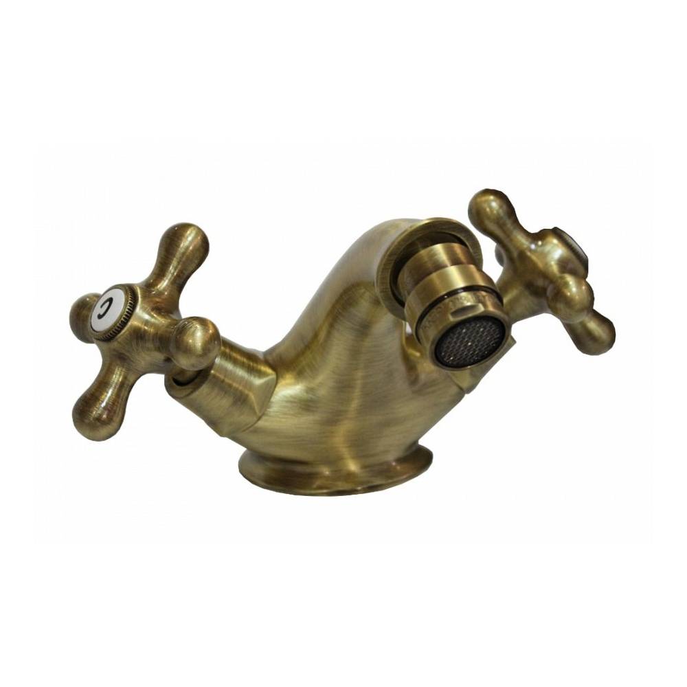 Rubinetto monoforo bidet con scarico serie Iris modello IRV125BR bronzo Paffoni