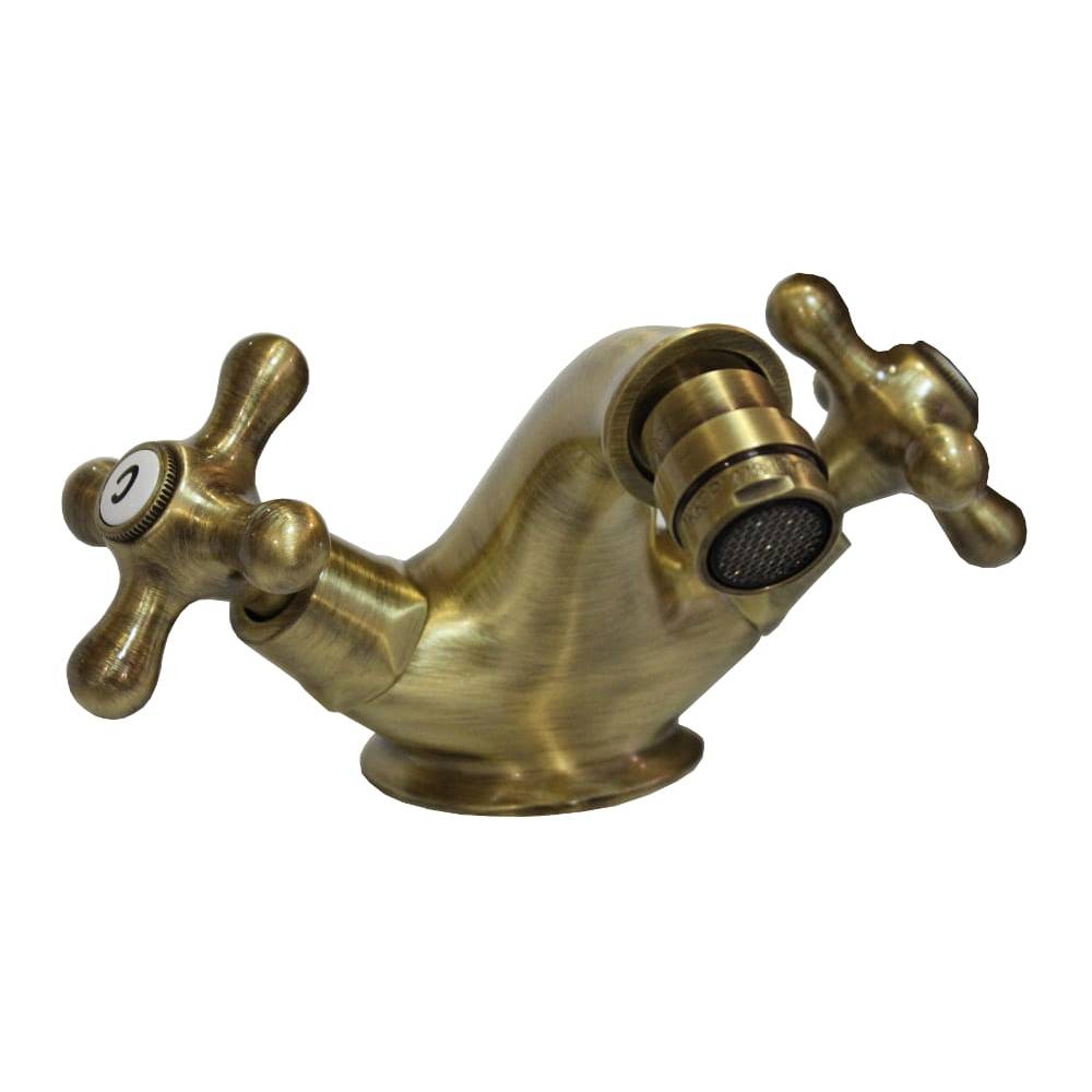 Rubinetto monoforo bidet con scarico serie Iris modello IRV135BR Bronzo Paffoni