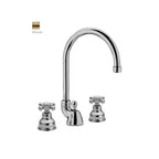 Batteria lavabo a 3 fori con canna orientabile Paffoni serie Viola - Bronzato