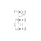 Gruppo doccia esterno con doccetta serie Iris modello IRV168DBR bronzo Paffoni