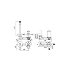 Miscelatore lavabo ad incasso serie Joker modello JK106CR70 cromato Paffoni