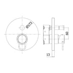 Miscelatore incasso doccia con deviatore PBOX 015 serie JOKER modello JKBOX015NO/M nero opaco Paffoni