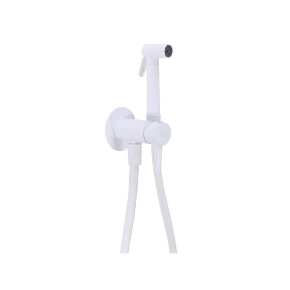 Set bidet con doccetta tondo e Flessibile Tweet Round modello ZDUP110BO Bianco opaco Paffoni